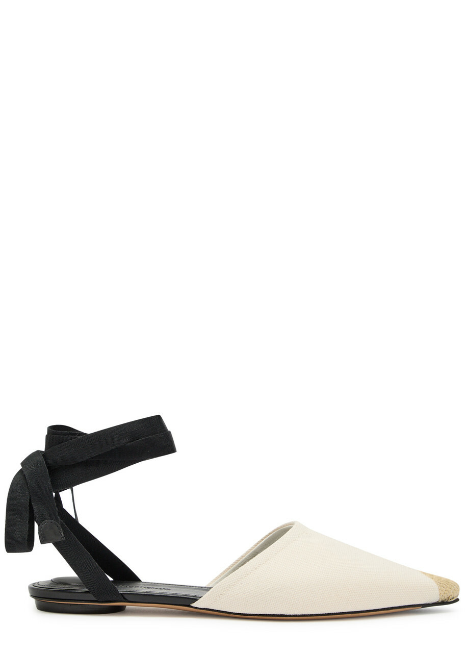 Jacquemus Les Sandales Espadrilles Canvas Flats Beige