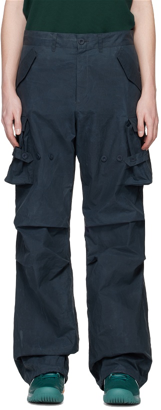 Photo: Andersson Bell Black Fatani Crack Cargo Pants
