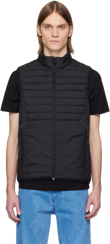Photo: BOSS Black Bonded Logo Vest