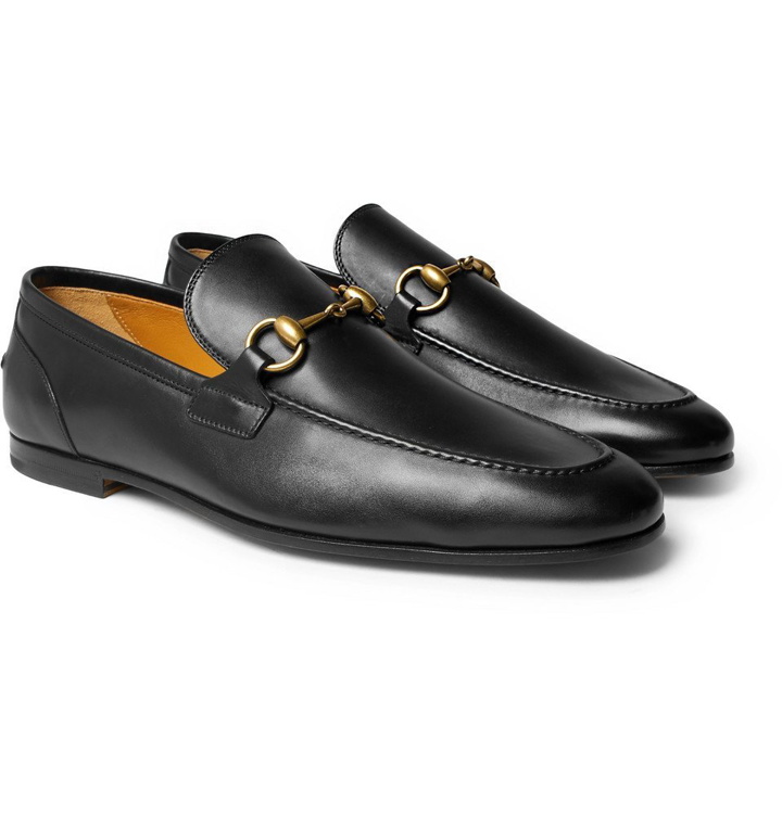 Photo: Gucci - Horsebit Leather Loafers - Men - Black
