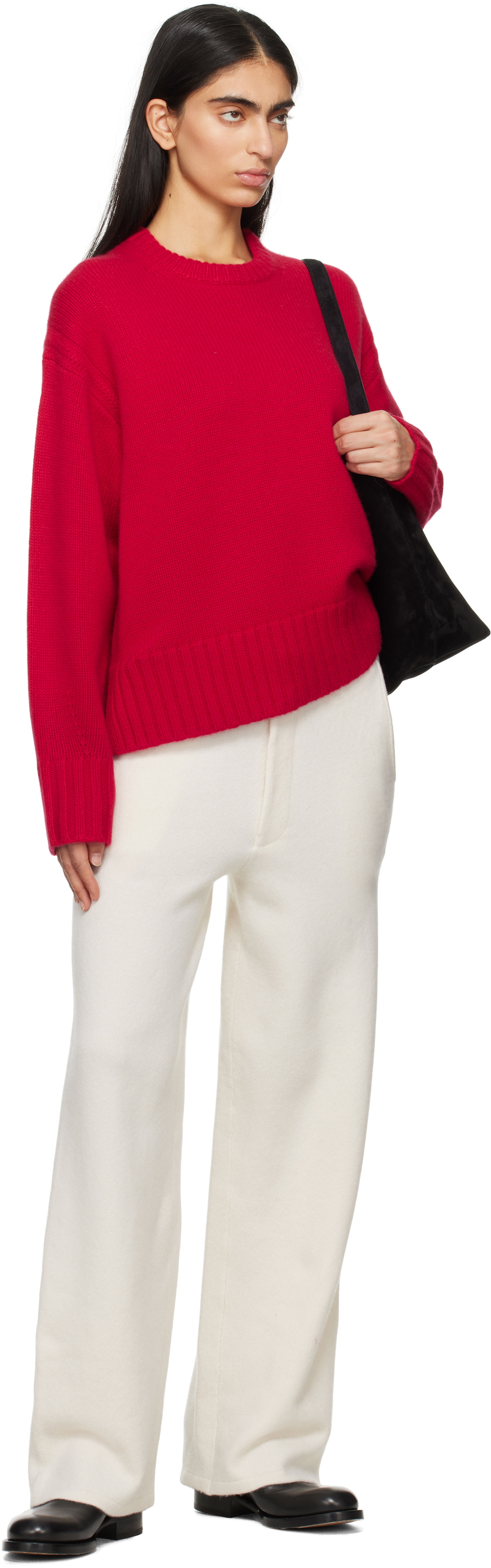 Guest in Residence Red Cozy Crew Sweater