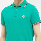 Moncler Men's Classic Logo Polo Shirt in Green