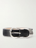 Déhanche - 4cm Studded Leather Belt - Black