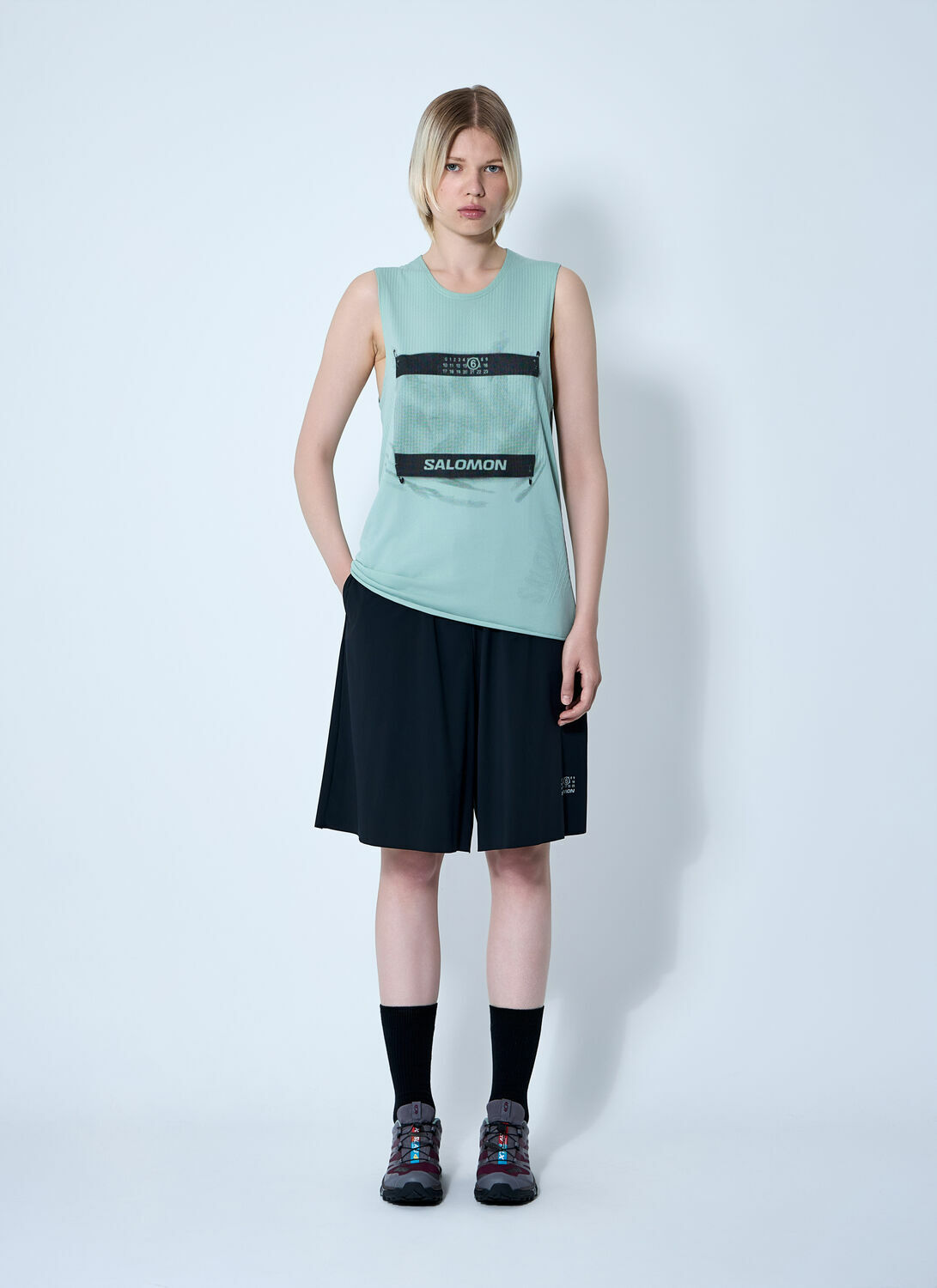 MM6 Maison Margiela x Salomon Logo Motif Shorts