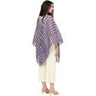 PLEATS PLEASE ISSEY MIYAKE Navy & Pink Basket Madame-T Scarf