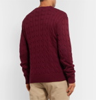 Polo Ralph Lauren - Cable-Knit Cotton Sweater - Burgundy