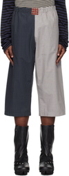 SC103 SSENSE Exclusive Blue & Gray Courrier Shorts