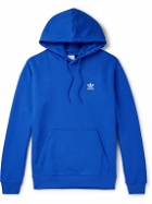 adidas Originals - Essential Logo-Embroidered Cotton-Blend Jersey Hoodie - Blue