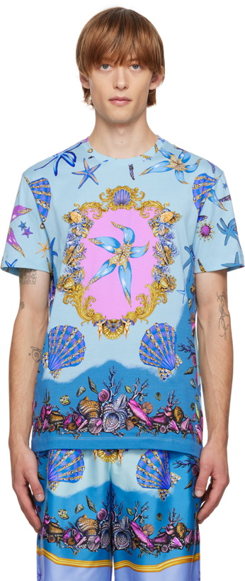 Photo: Versace Blue Trésors De La Mer T-Shirt