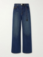 Sacai - Belted Wide-Leg Jeans - Blue