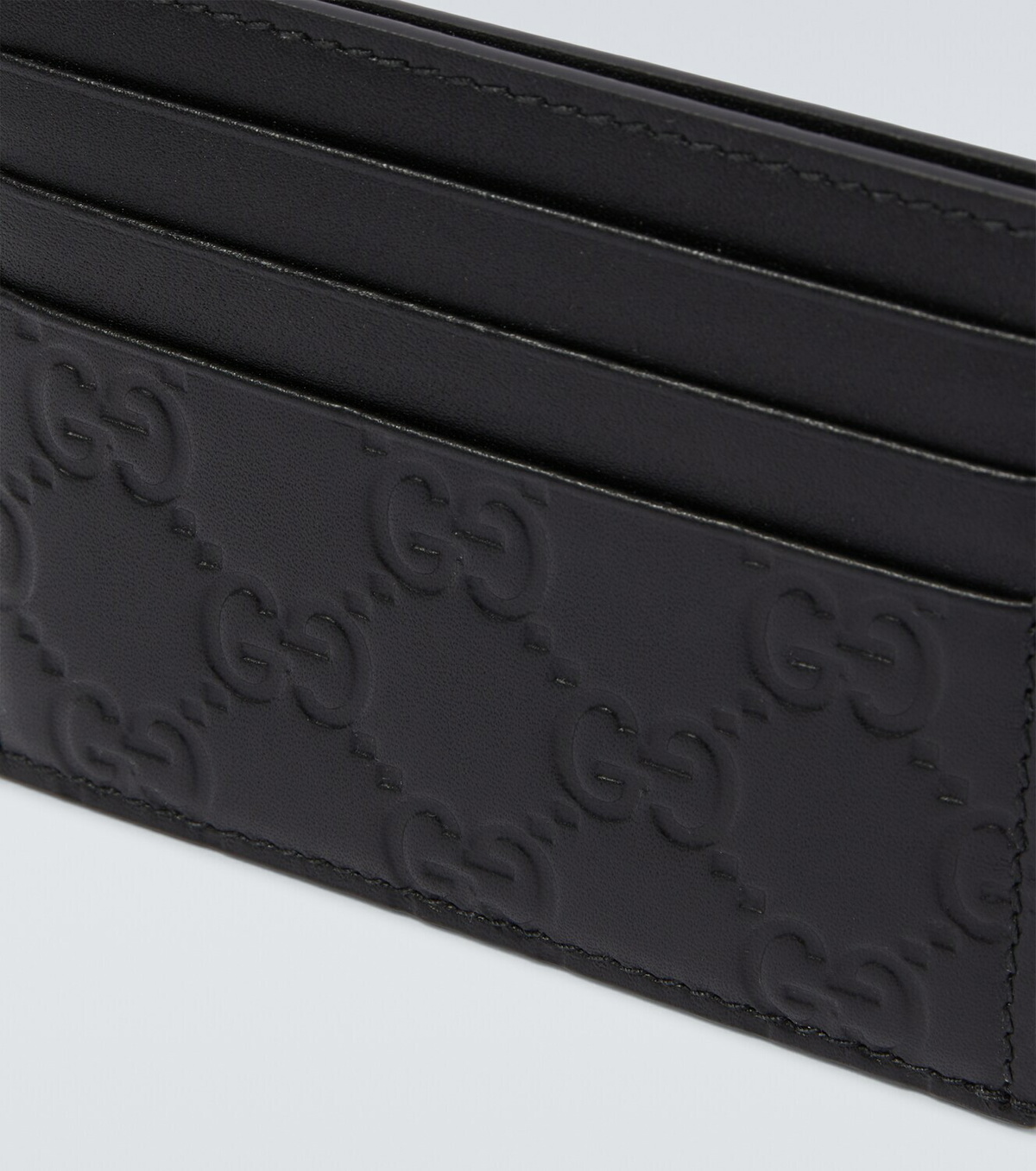 Gucci GG Emblem leather card holder