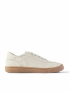 The Row - Grosgrain-Trimmed Canvas Sneakers - Gray