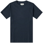 Oliver Spencer Men's Striped Box T-Shirt in Navy/Blue