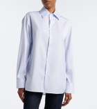 Saint Laurent Cassandre pinstripe cotton shirt