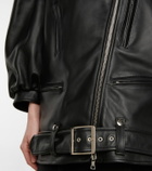 Simone Rocha - Leather biker jacket