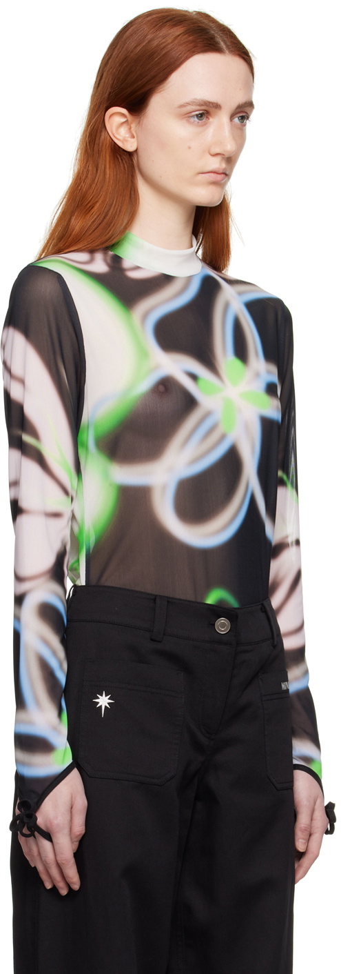 MINJUKIM Multicolor Finger Ribbon Turtleneck