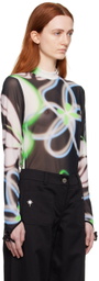 MINJUKIM Multicolor Finger Ribbon Turtleneck