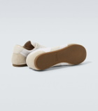 Lemaire Soft suede-trimmed sneakers