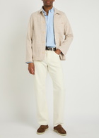 PS Paul Smith Woven Cotton-blend Overshirt Ecru