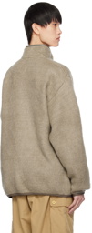 nanamica Beige Placket Sweater