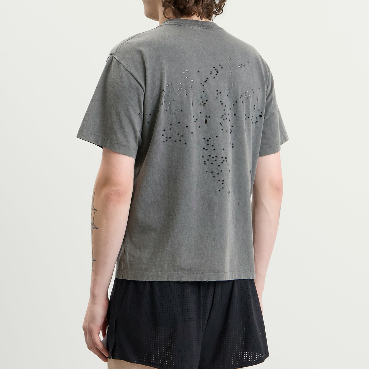 Satisfy Men's MothTech T-Shirt in Faded Black