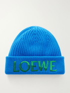 LOEWE - Logo-Embroidered Wool Beanie