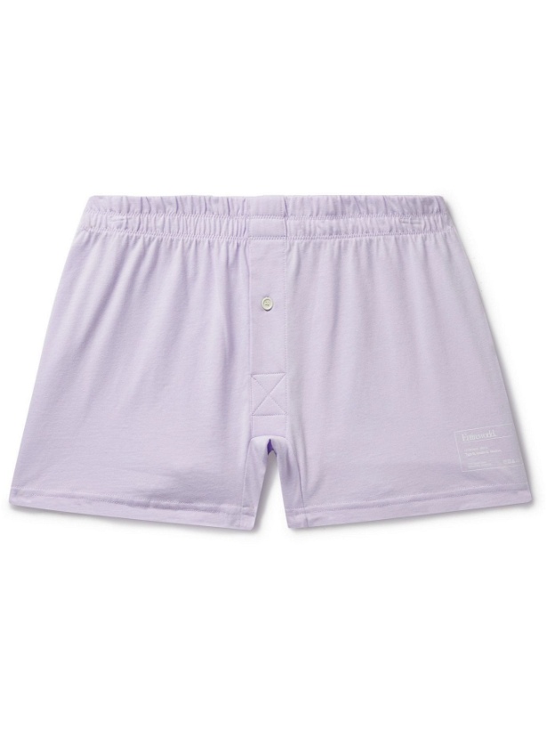 Photo: Entireworld - Type B Version 2 Slim-Fit Organic Cotton-Jersey Boxer Shorts - Purple