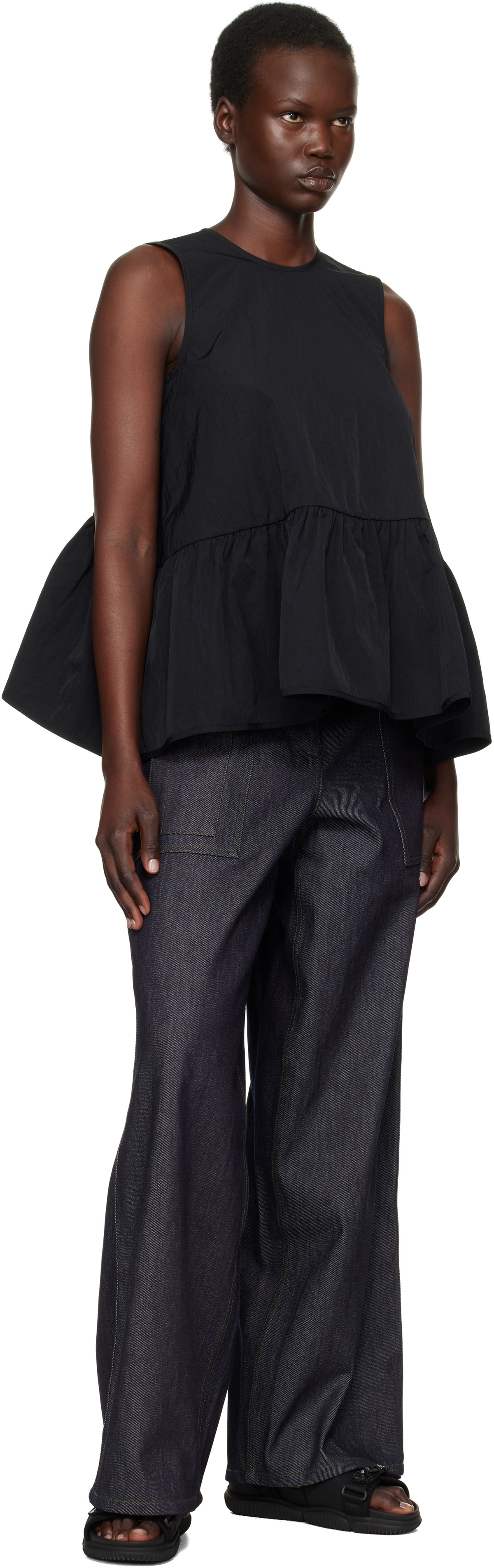 Cecilie Bahnsen Black Asa Tank Top