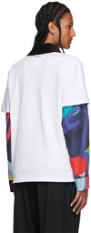 Sacai White KAWS Edition Logo T-Shirt