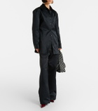 The Frankie Shop Akita satin shirt dress
