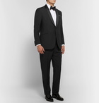 Richard James - Black Satin-Trimmed Wool and Mohair-Blend Tuxedo Trousers - Black