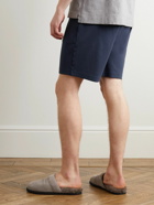 Mr P. - Cotton-Jersey Pyjama Shorts - Blue