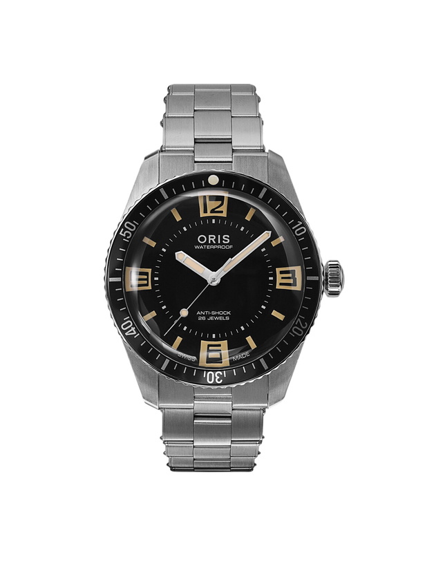 Photo: Oris - 60th Anniversary Edition Automatic 40mm Stainless Steel Watch, Ref. No. 01 733 7772 4034-Set