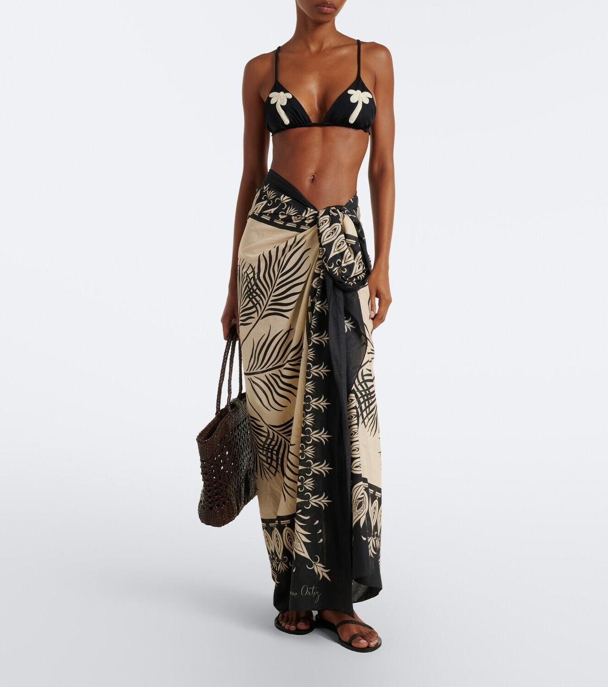 Johanna Ortiz Printed cotton beach cover-up