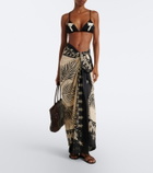 Johanna Ortiz Printed cotton beach cover-up