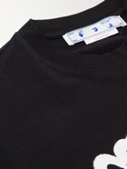 Off-White - Neen Logo-Print Cotton-Jersey T-Shirt - Black