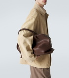 The Row Agnes 16 leather top-handle bag