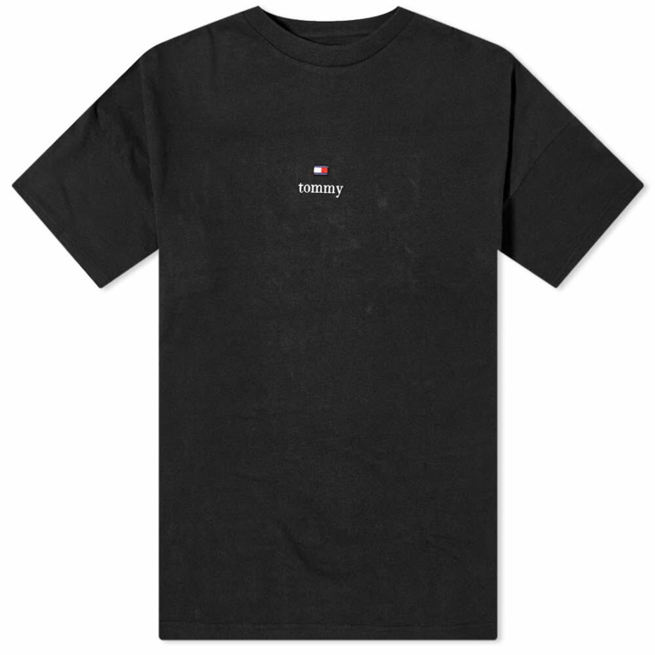 Photo: Tommy Jeans Men's Tommy Oversized Logo T-Shirt in Black