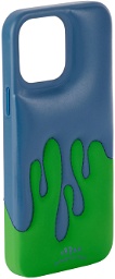 Urban Sophistication SSENSE Exclusive Blue & Green 'The Dripping Dough' iPhone 13 Pro Max Case