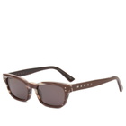 Retrosuperfuture Women's x Marni Floosa Sunglasses in Chocolate Horn 