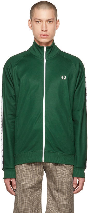 Photo: Fred Perry Green Taped Track Jacket