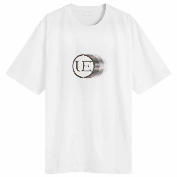 Photo: Uniform Experiment Men's Moire UE T-Shirt in White