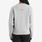 DUNST Women's Unisex Classic Logo Sweatshirt in Melange Grey