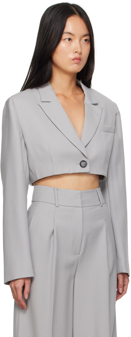 Elleme Gray Cropped Blazer