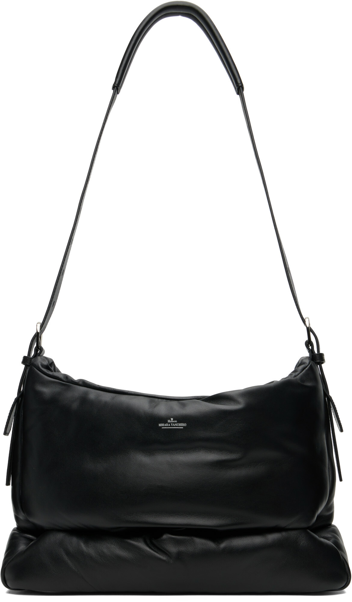 Maison MIHARA YASUHIRO Black 'Pucker' Puffer Tote