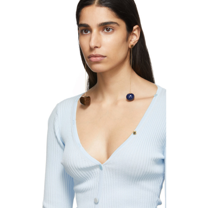 Jacquemus Blue Le Cardigan Tordu Cardigan Jacquemus