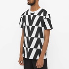 Valentino Men's Optical Logo T-Shirt in Ivory/Black