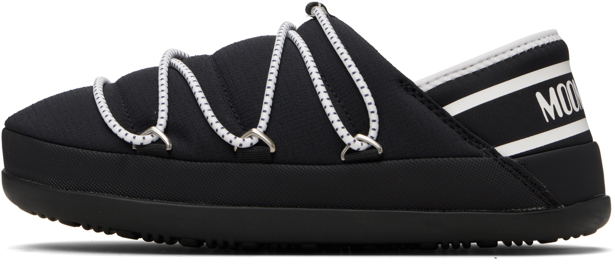 Moon Boot Black Icon Slipper Loafers