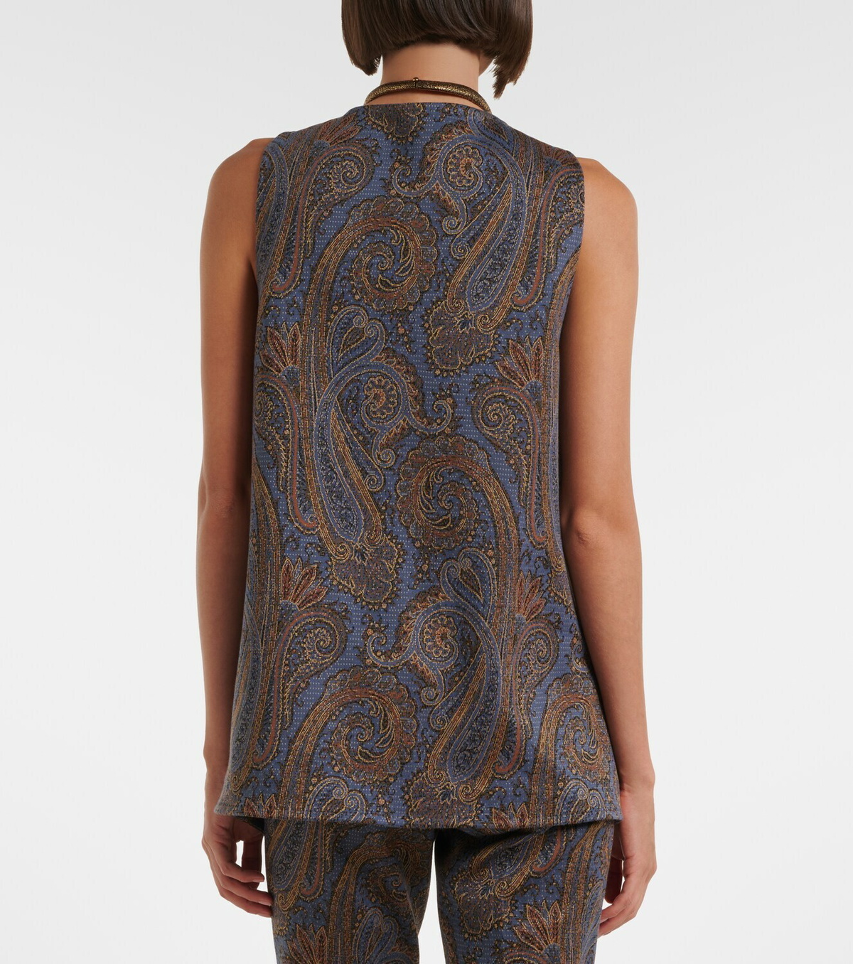 Etro Paisley jacquard vest
