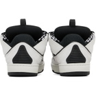 Lanvin White & Black Curb Sneakers